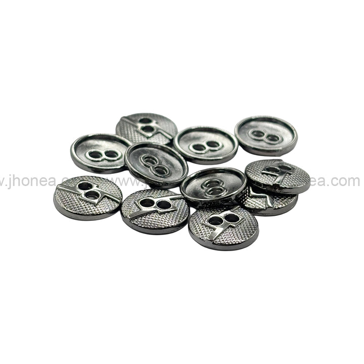 Square 2-Hole Round Shape Unique Surface Finish Shirt Buttons