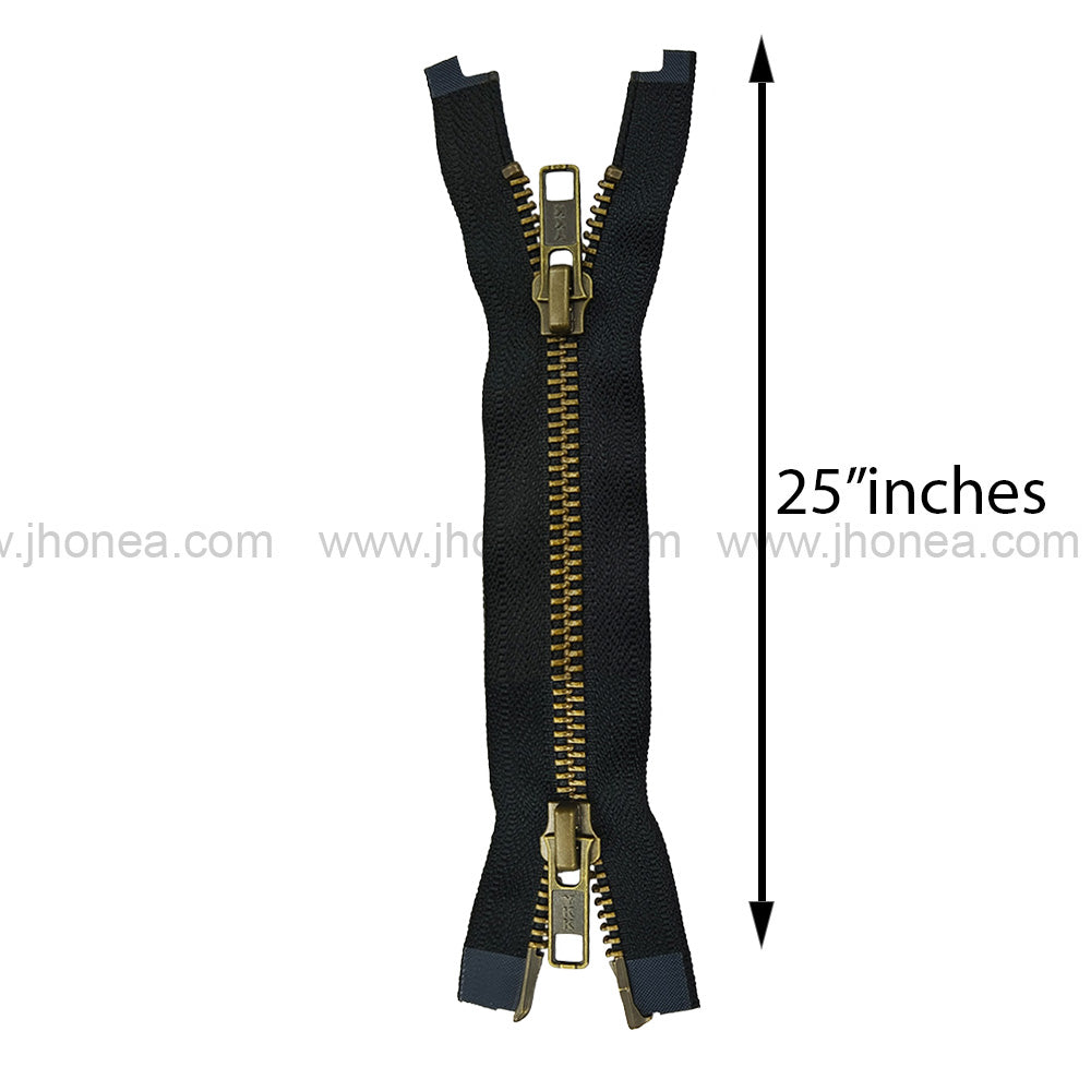 YKK #5 Teeth Premium Two Way Metal Zipper for Jackets