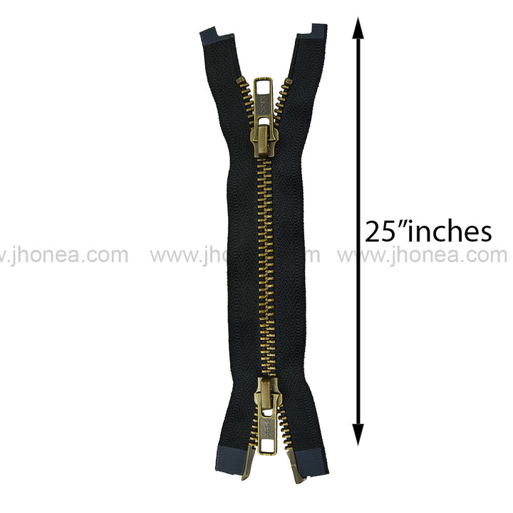 YKK #5 Teeth Premium Two Way Metal Zipper for Jackets