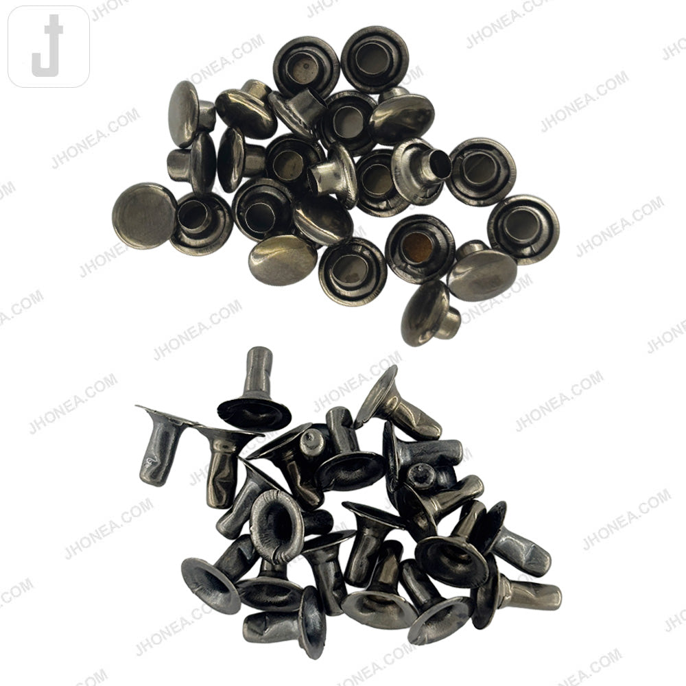 Elegant Solid Brass Flat Rivets for Denim/Leather/Bags/DIY Craft Projects