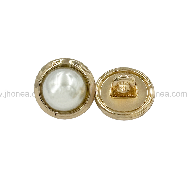 Shiny & Classy Round Shape Premium Quality Pearl Metal Button