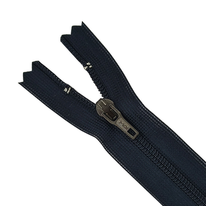 YKK- #3 Nylon Coil Pant Trousers Closed-End YKK Dark Navy Blue Zipper