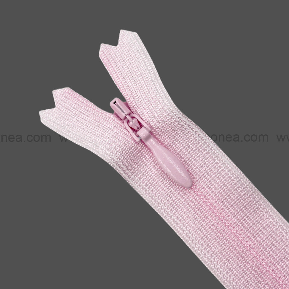 YKK #2 Invisible Closed-End Baby Pink Concealed Zipper 18 Inch