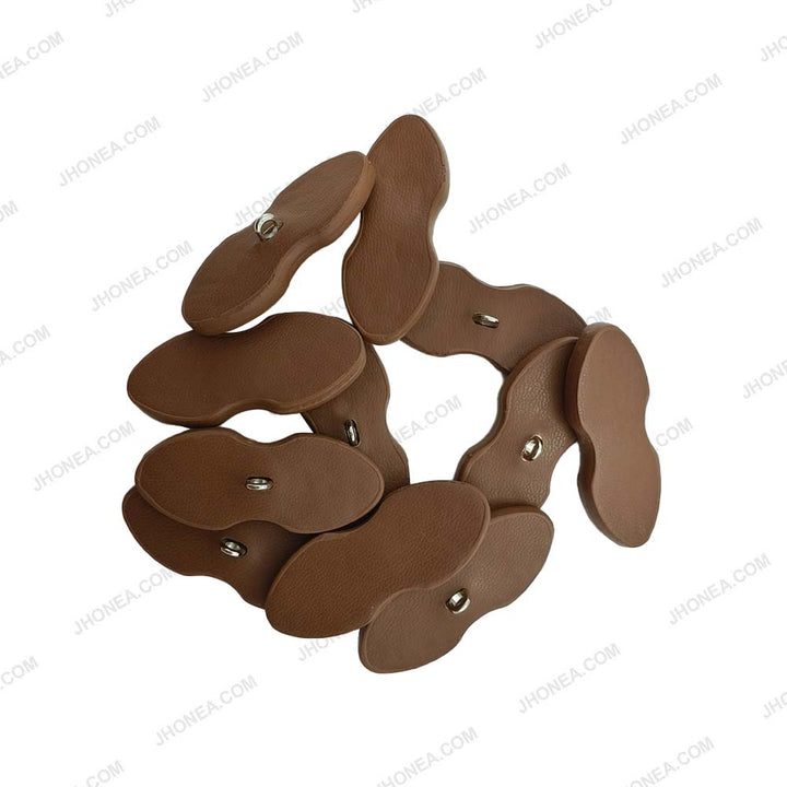 Elegant PU Leather Down loop Buttons for Coats/Knitwear