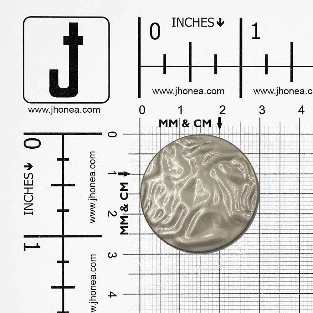 Unique Structure Round Shape Matte Finish Shank Metal Button