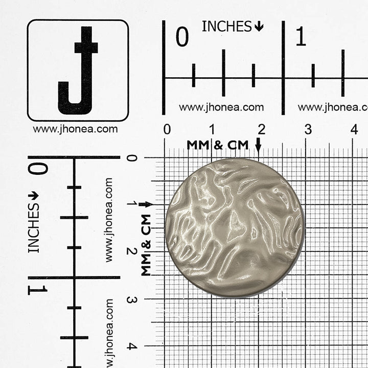 Unique Structure Round Shape Matte Finish Shank Metal Button