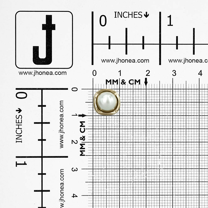 Rounded Square Shape Matte & Shiny Pearl Buttons