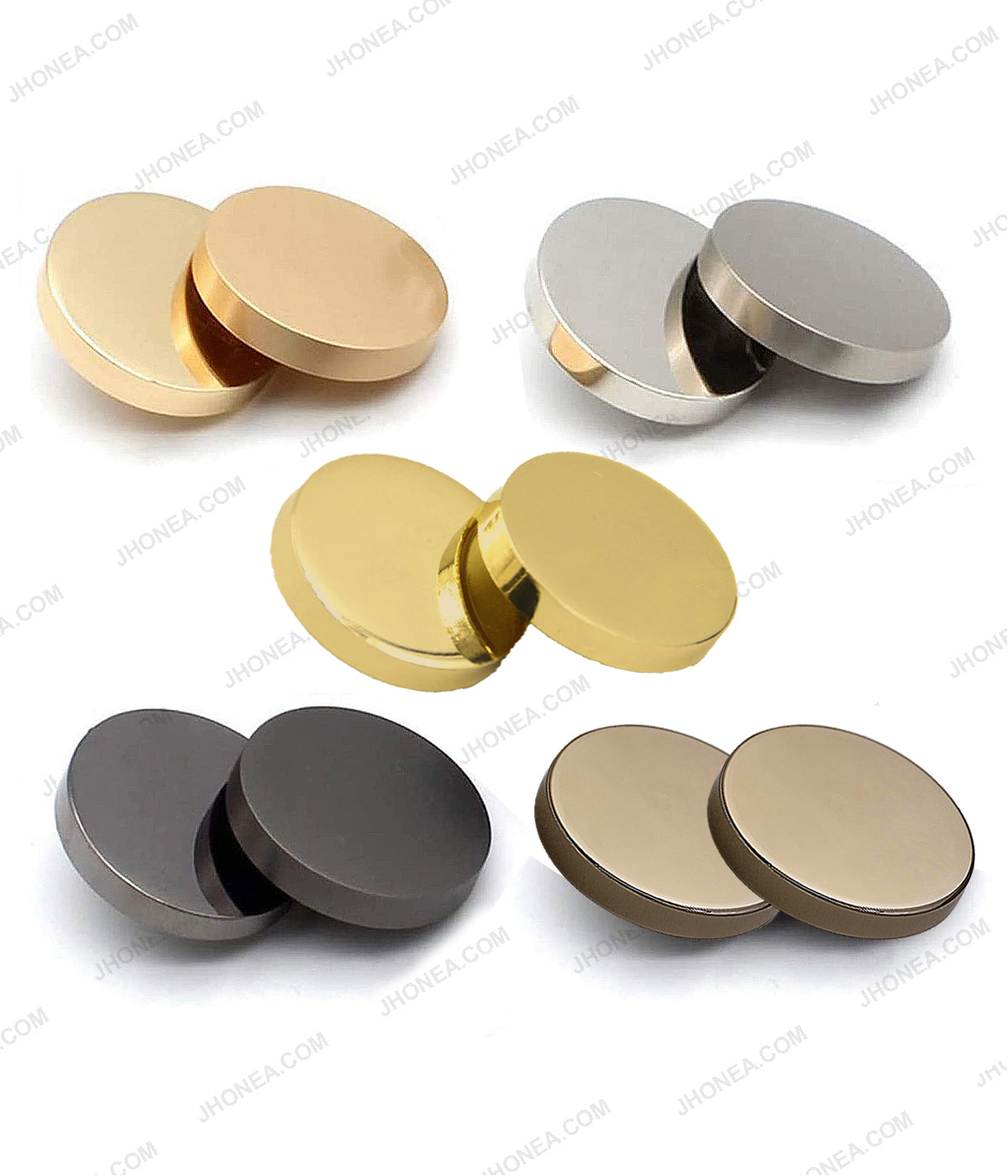 Premium Smooth Shiny Surface Shirt/Coat Classic Loop Metal Buttons ...