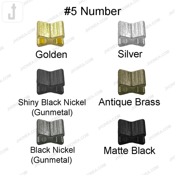Premium #5Number H-Shape Solid Brass Zipper Bottom Stopper