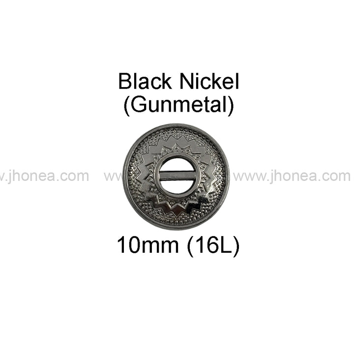 Very Unique Structure Engraved Design Metal Shirt Buttons