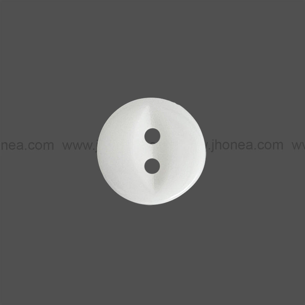 2-Hole Round Shape 12mm(20L) Poly Button