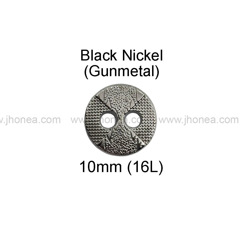 Textured Surface Round Shape Metal Buttons for Shirt