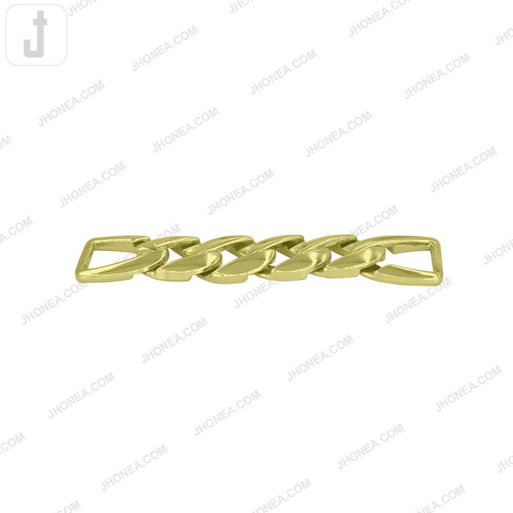 Quality Chain Design Shiny Finish Fashion Belt Buckle Accessory