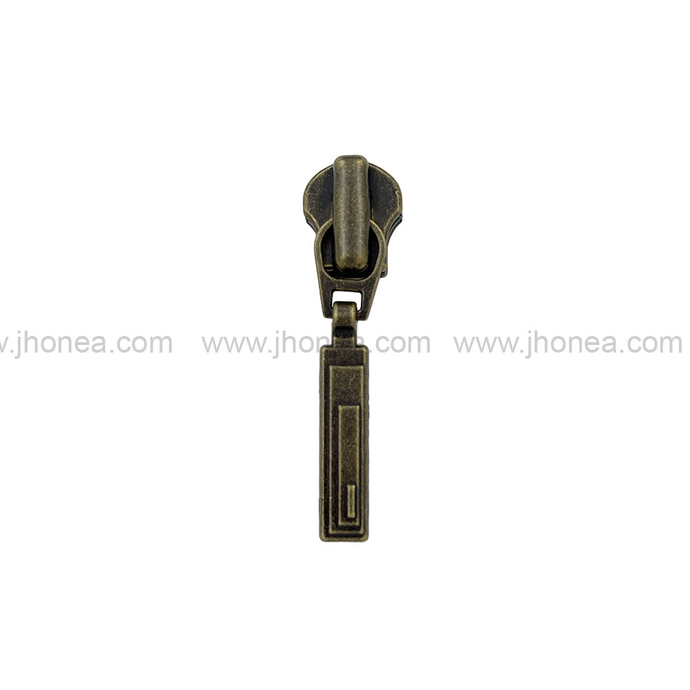 YKK #3 Number Antique Brass Premium Quality Metal Zipper Slider/Puller