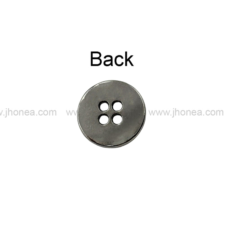 Sun Design Round Shape 4-Hole Metal Buttons for Shirts