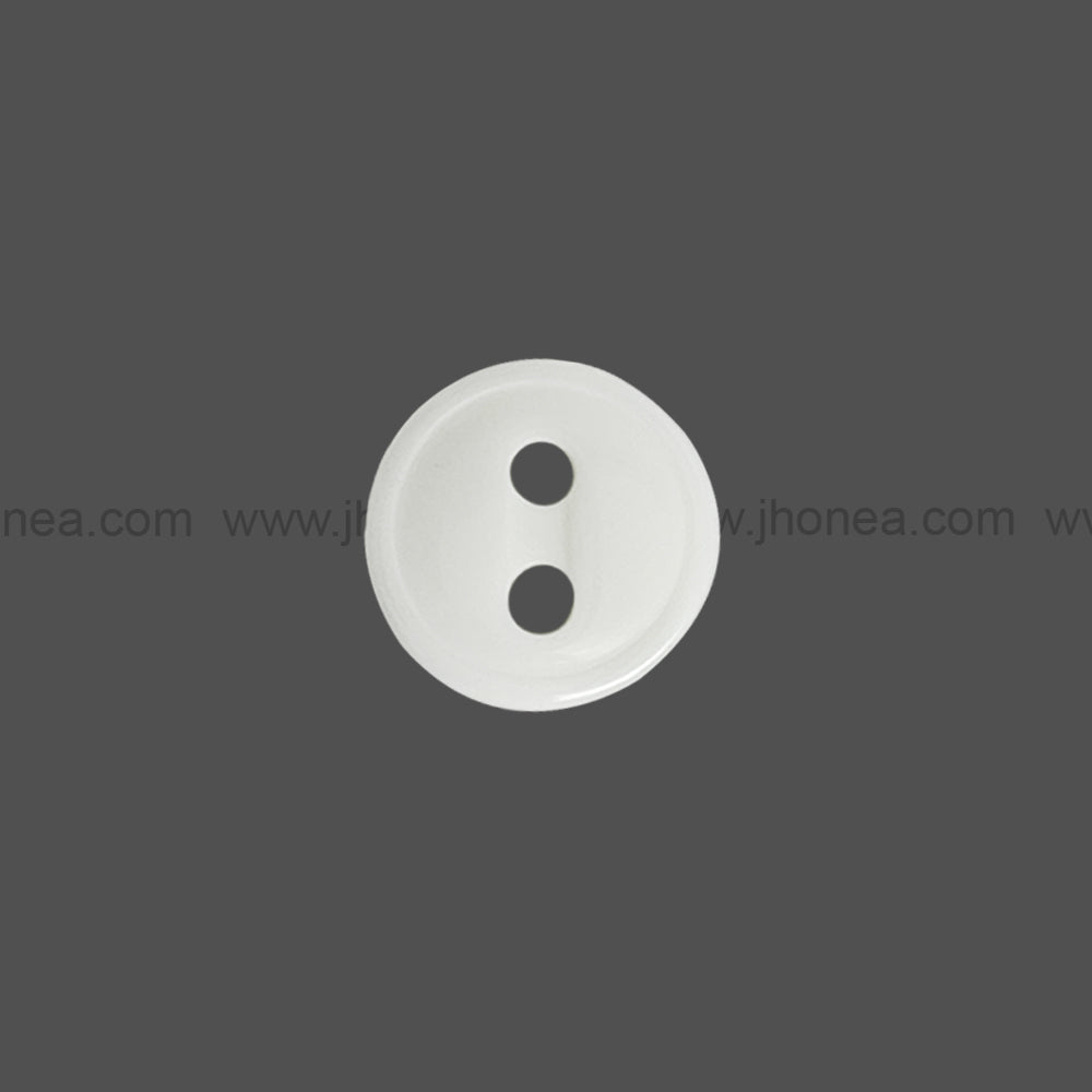 Round Shape Rim Design 11mm(18L) Poly Shirt Button