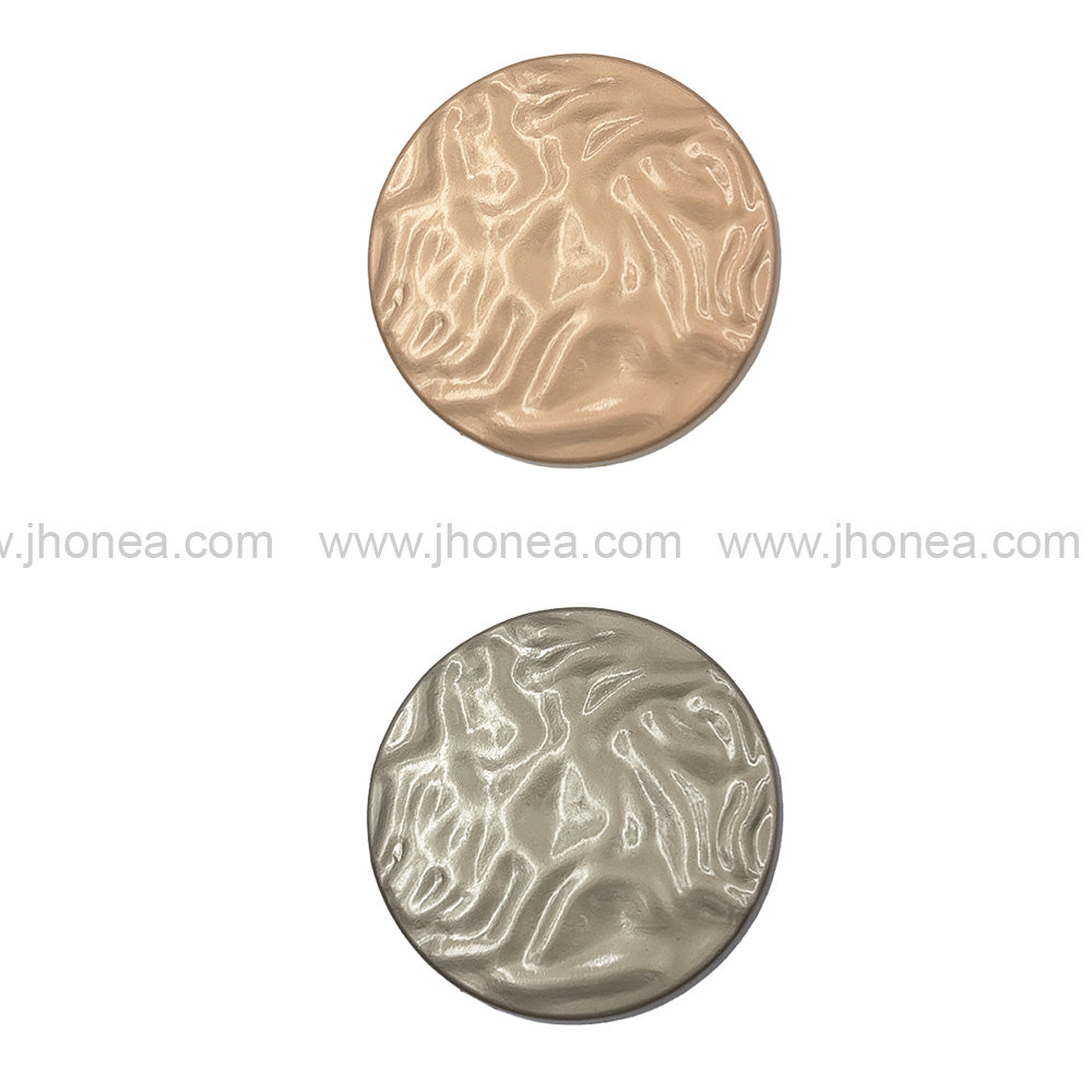 Unique Structure Round Shape Matte Finish Shank Metal Button