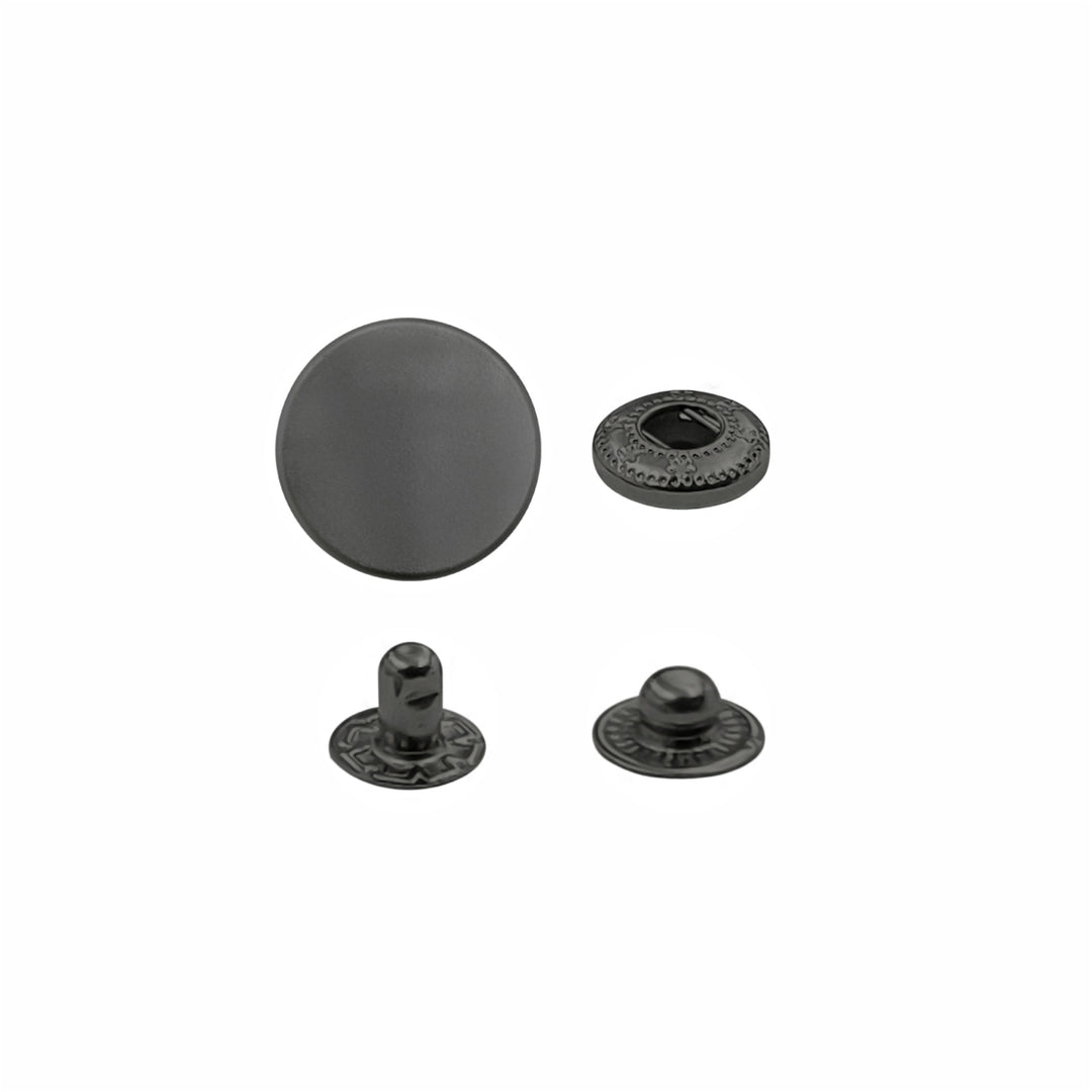 Standard Quality Assorted Metal Snap Buttons 4-Part Snap Fastener Sets