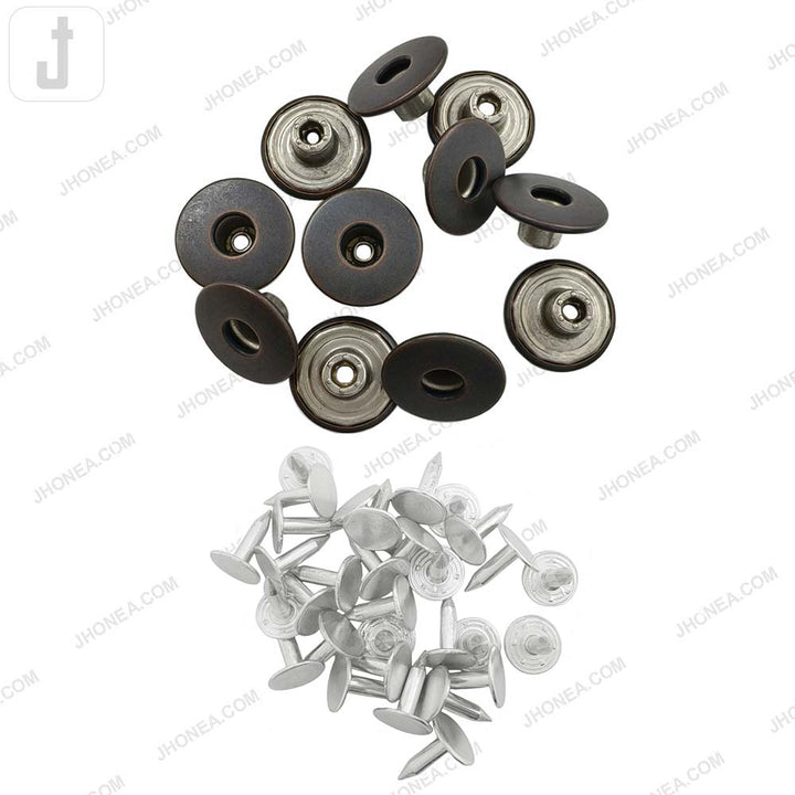 Antique Finish Round Denim Buttons for Jeans and Jackets