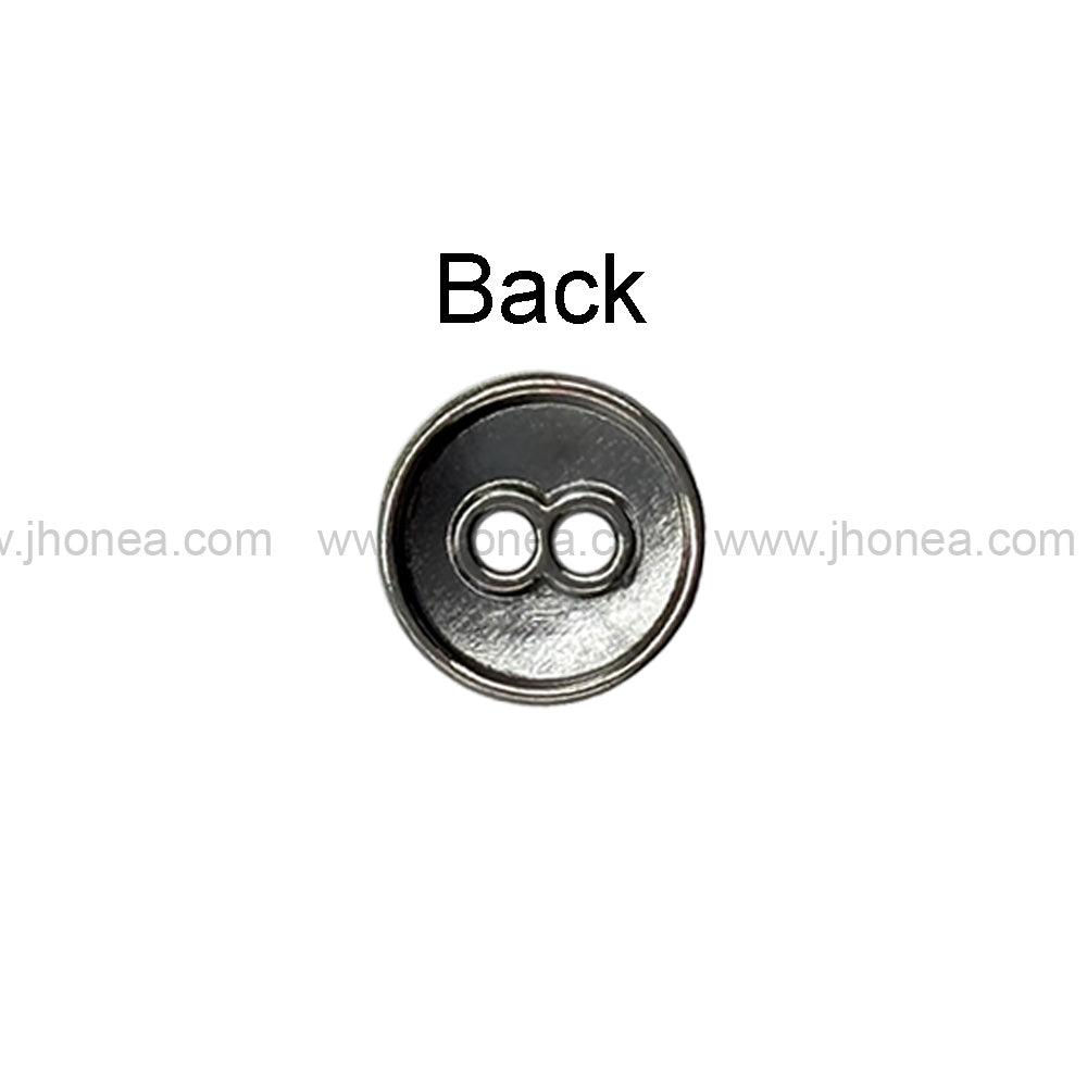 Square 2-Hole Round Shape Unique Surface Finish Shirt Buttons