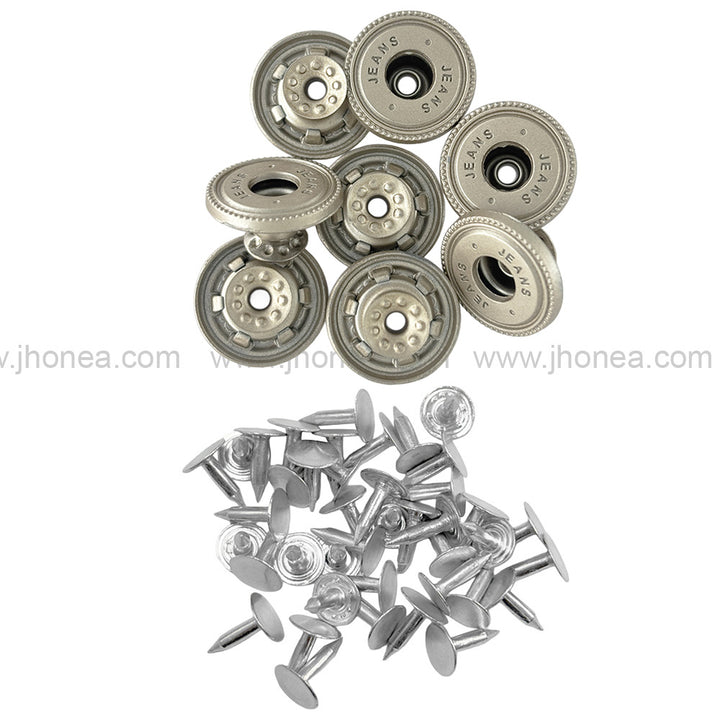 Fashionable Round Metal Jeans Buttons for Clothing