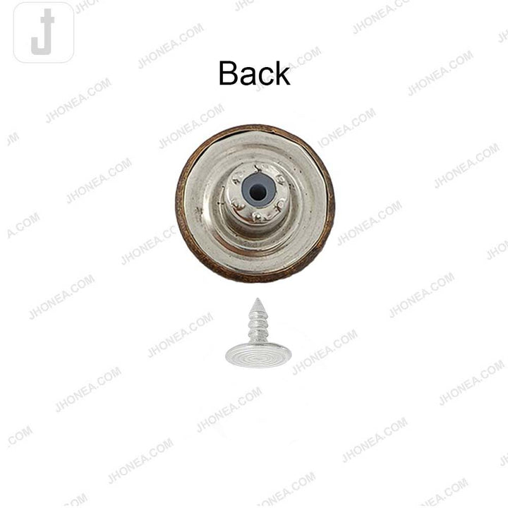 Antique Finish Metal Jeans Button for Denim Garments