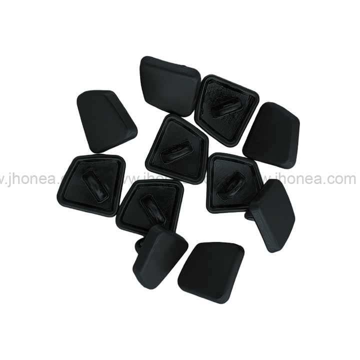 Unique Matte Black Finish Geometric Shape Shank Metal Button