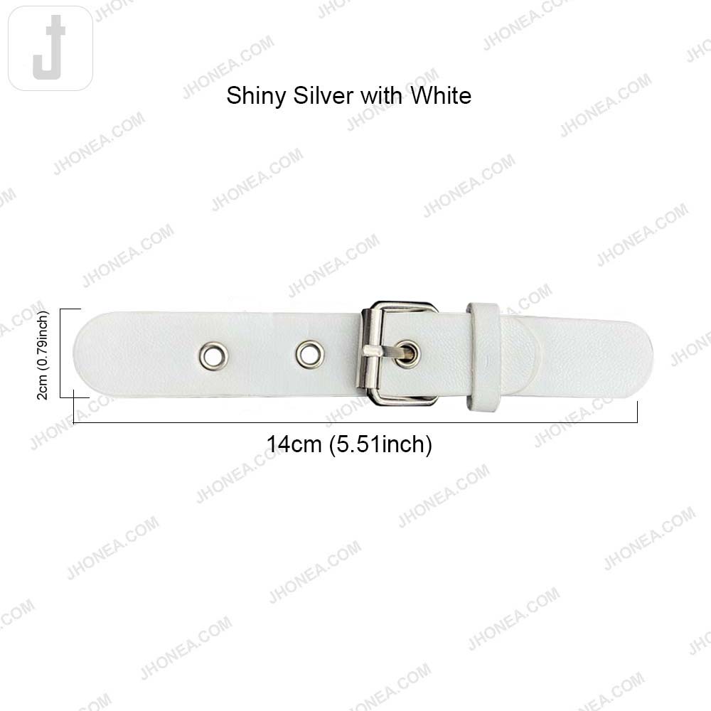Classic Prong PU Leather Belt Buckle for Dresses/Bags