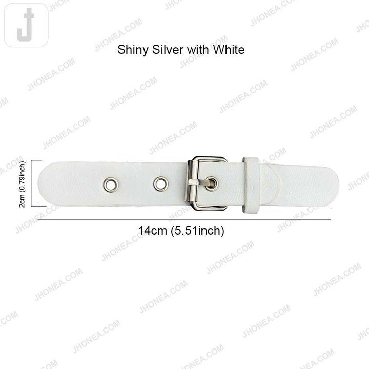Classic Prong PU Leather Belt Buckle for Dresses/Bags