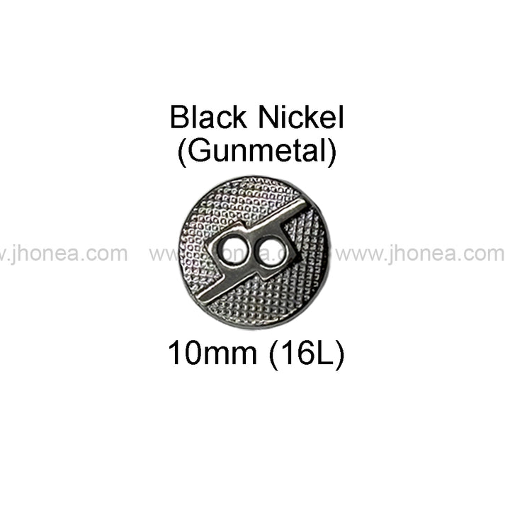 Square 2-Hole Round Shape Unique Surface Finish Shirt Buttons