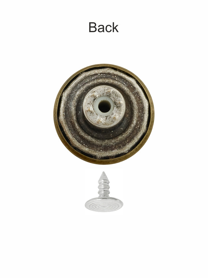 Stylish Brass Buttons with Rounded Rim for Denim Jeans/Jackets/Coats
