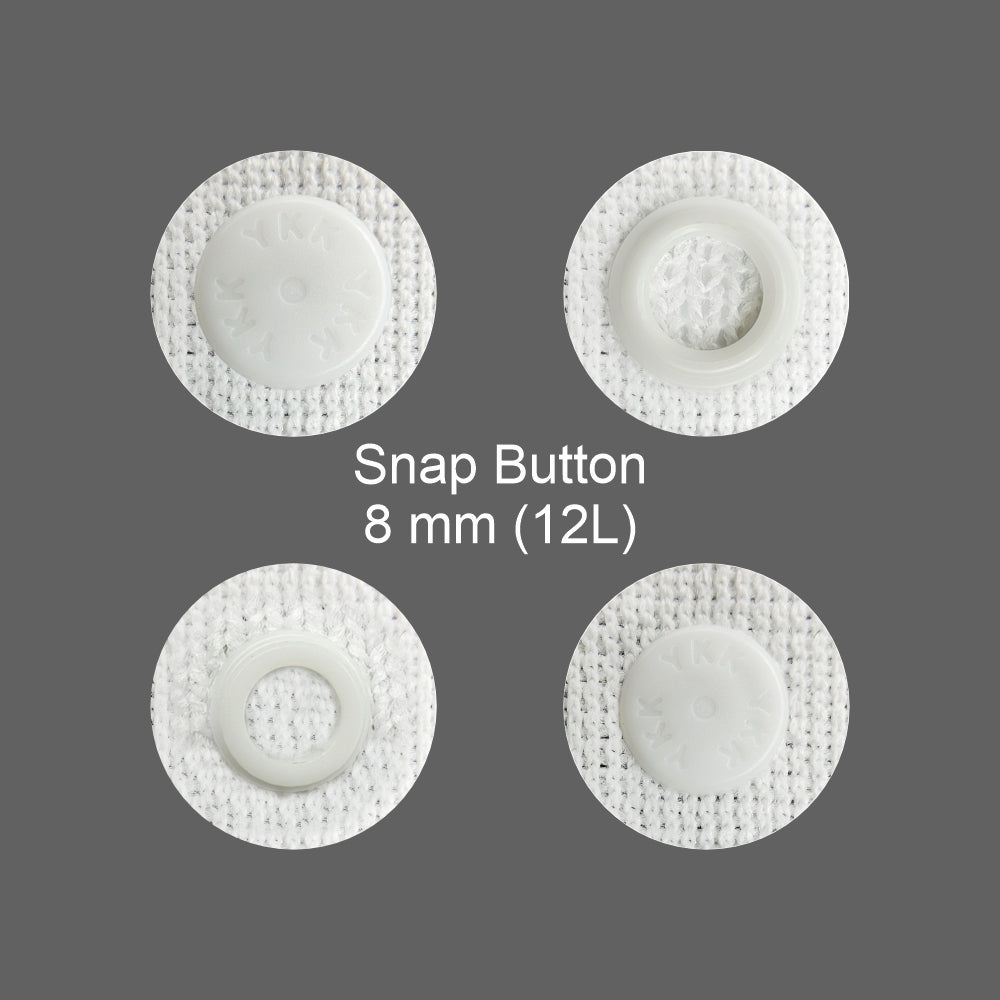 Premium Quality Black/White YKK Snap Button Tape for Clothing