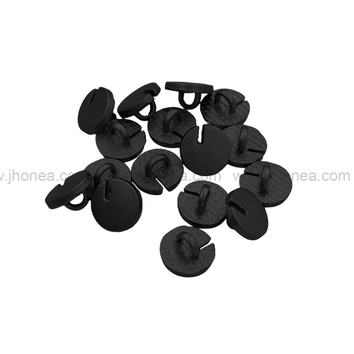 Classic 10mm Cutting Edge Design Matte Finish Metal Button