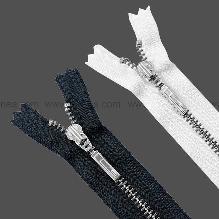 Premium #3 Number Silver Decorative YKK Metal Zipper for Hoodies & Jackets