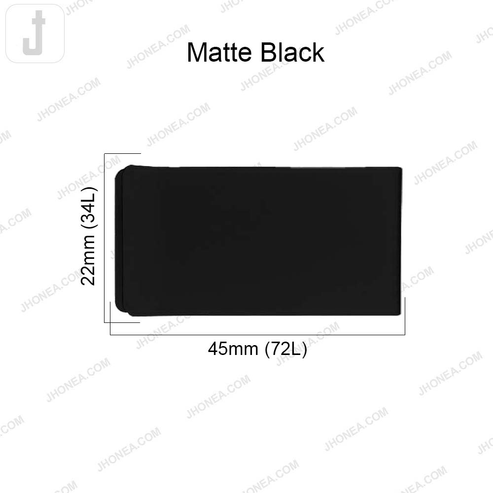 Matte Finish Designer Rectangular 2 Part Snap Buttons
