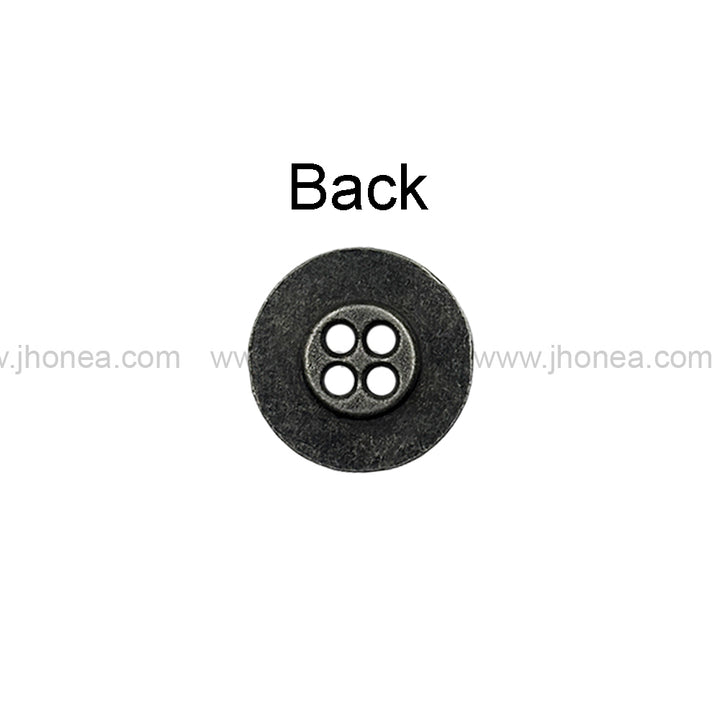 Beautiful Eye-Catching Engraved Design 4-Hole Metal Buttons