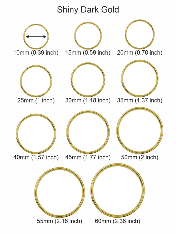 Round Shape 'O' Ring Metal Buckle for Clothing & Belts