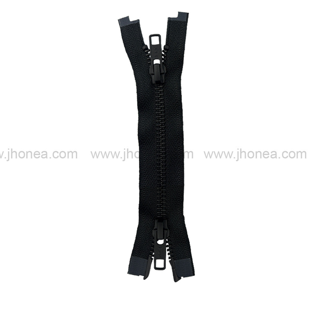 YKK #5 Matte Black Teeth Premium Two Way Metal Zipper for Jackets