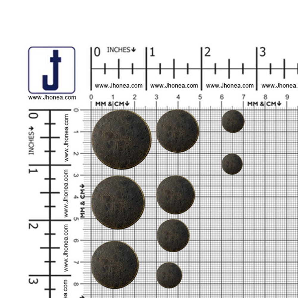 Premium Smooth Antique Surface Shirt/Coat Classic Loop Metal Buttons