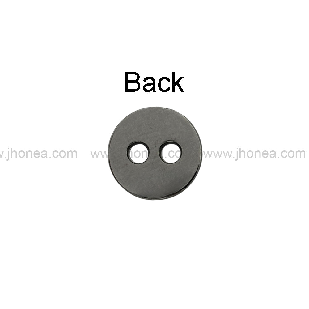 Premium Round Shape Stars Engraved 2-Hole Metal Buttons