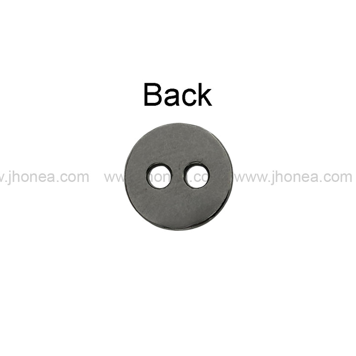 Premium Round Shape Stars Engraved 2-Hole Metal Buttons