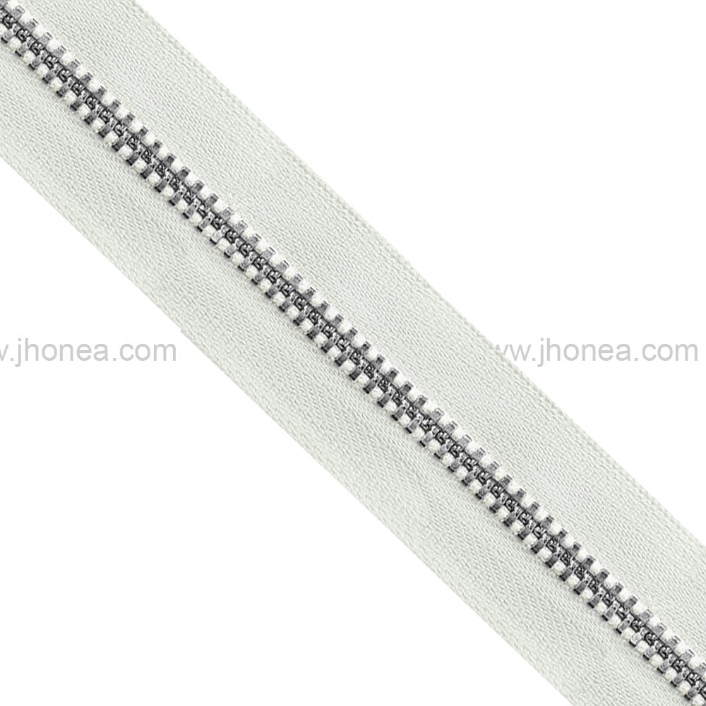 YKK #3 Number Premium Quality White Tape YKK Metal Zipper Rolls