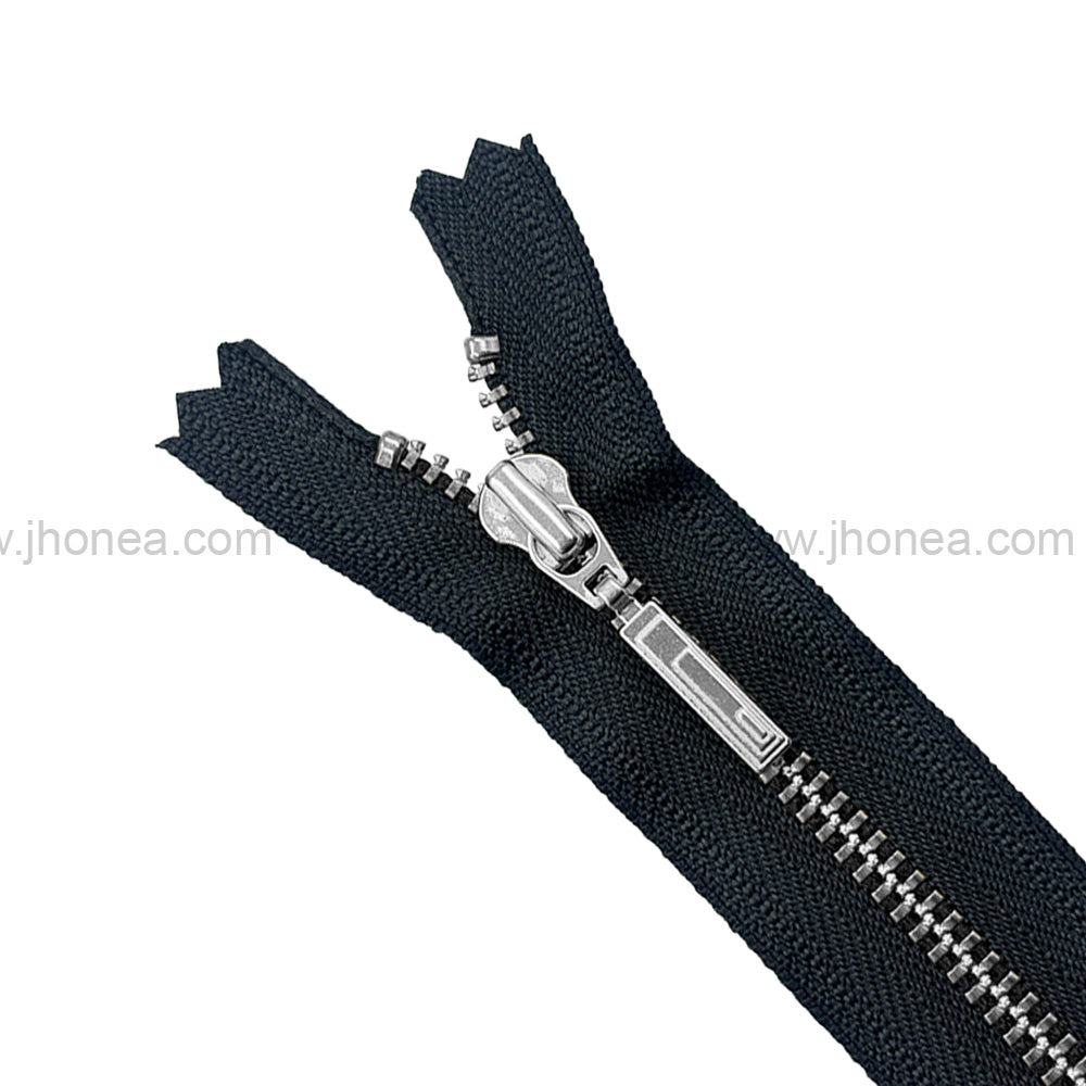 Premium #3 Number Silver Decorative YKK Metal Zipper for Hoodies & Jackets