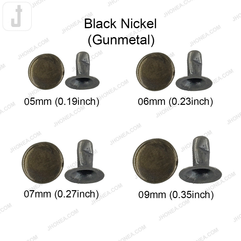 Elegant Solid Brass Flat Rivets for Denim/Leather/Bags/DIY Craft Projects