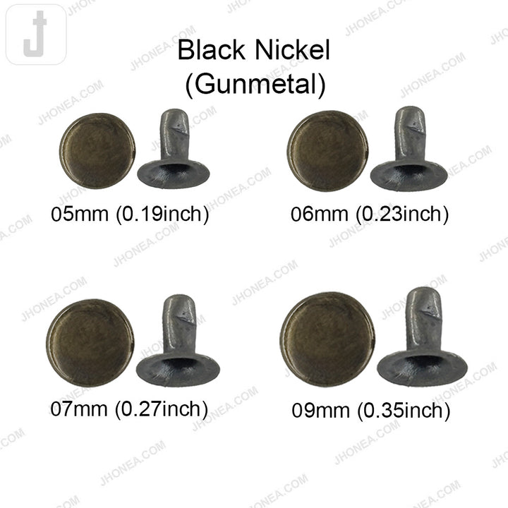 Elegant Solid Brass Flat Rivets for Denim/Leather/Bags/DIY Craft Projects