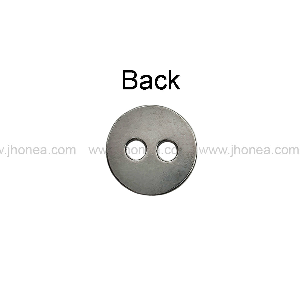 Textured Surface Round Shape Metal Buttons for Shirt