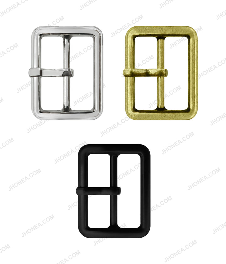 Premium Rectangle Smooth Finish Metal Prong Belt Buckle