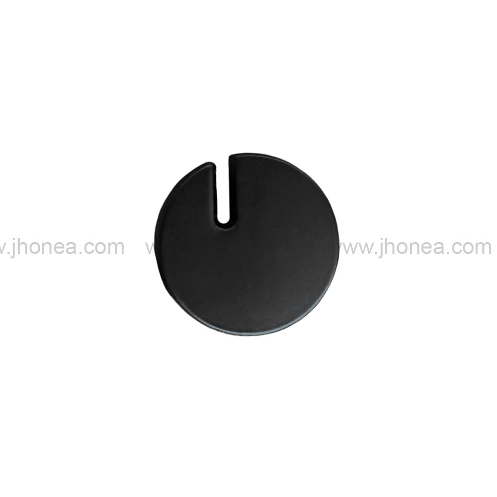 Classic 10mm Cutting Edge Design Matte Black Metal Button