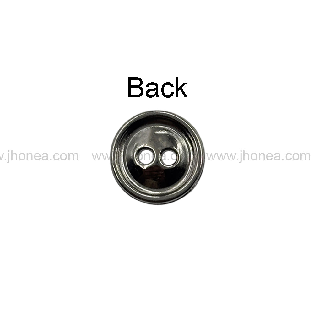 Engraved Rounded Rim 2-Hole Round Shape Shirt/Kurta Buttons