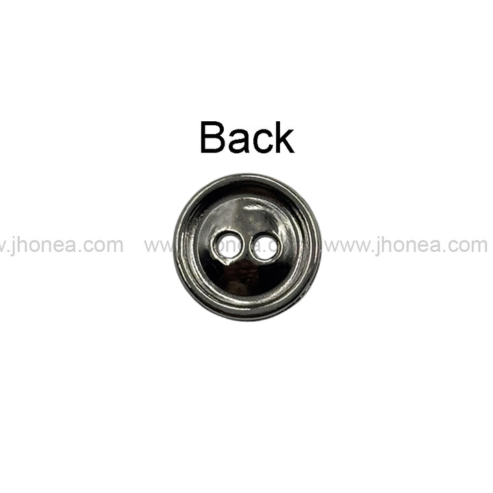 Engraved Rounded Rim 2-Hole Round Shape Shirt/Kurta Buttons